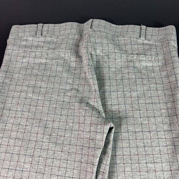 Betabrand Pull On Dress Yoga Pants Women's 35x26* Straight Grey Check Tag XL P - Picture 10 of 16